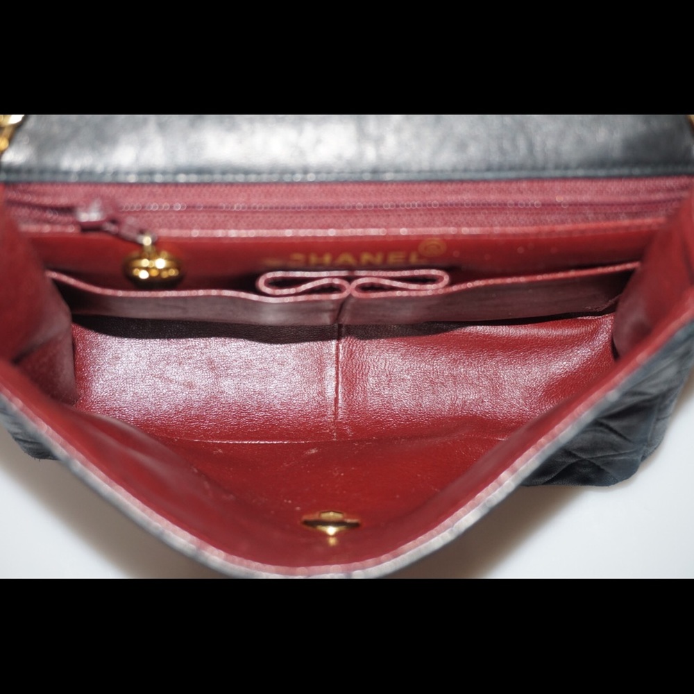 Chanel Vintage Quilted Square Flap Lambskin Bag - Picture 8 of 8